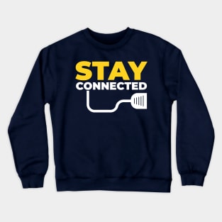 Stay Connected with Cable Crewneck Sweatshirt